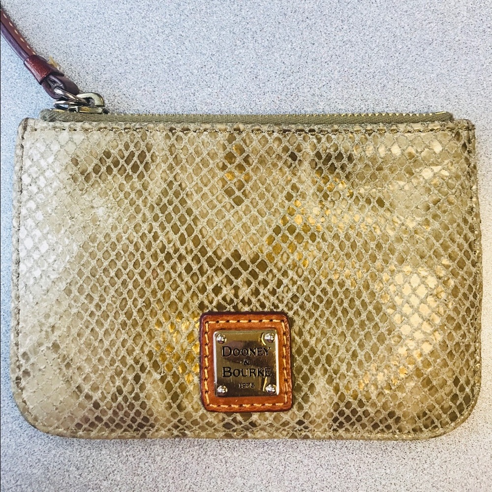 Dooney & Bourke Python Snake Print Coin Purse! - image 1